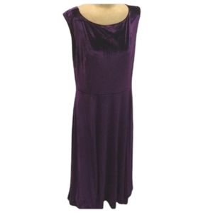 Betsey Johnson Velvet Sleeveless Fit & Flare Dress